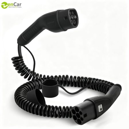 Zencar 3 fázis 32A 7m T2 elektromosautó-töltőkábel spirál T2-T2-22kW 7M Spiral