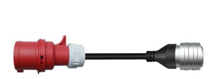 Zencar adapter Model E Pro elektromosautó-töltőhöz CEE 32A piros 3 fázisú