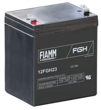 FIAMM 12FGH23 12V 5Ah Nagy kisütőáramú ipari zárt (zselés) ólomakkumulátor