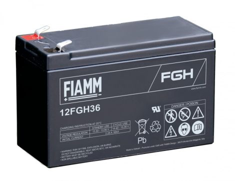 FIAMM 12FGH36 12V 9Ah Nagy kisütőáramú ipari zárt (zselés) ólomakkumulátor