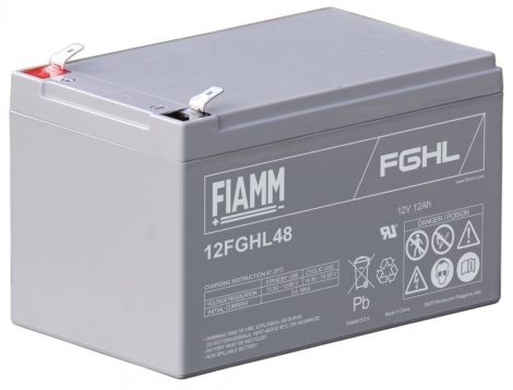 FIAMM 12FGHL48 12V 12Ah high rate VRLA UPS battery