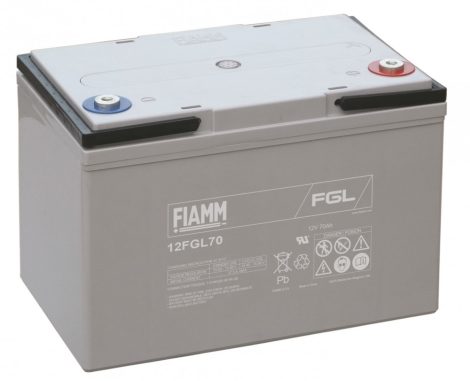 FIAMM 12FGL70 12V 70Ah Ipari zárt (zselés) ólomakkumulátor