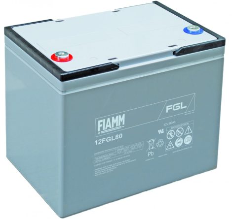 FIAMM 12FGL80 12V 80Ah Ipari zárt (zselés) ólomakkumulátor