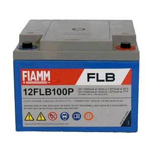 FIAMM 12FLB100P 12V 26Ah Nagy kisütőáramú ipari zárt (zselés) ólomakkumulátor