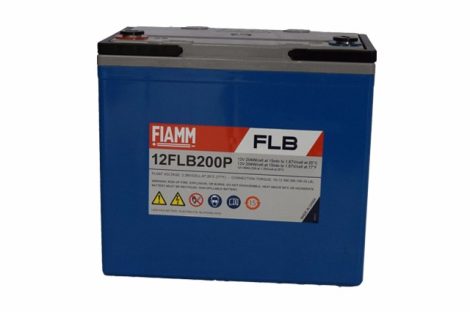 FIAMM 12FLB200P 12V 55Ah Nagy kisütőáramú ipari zárt (zselés) ólomakkumulátor