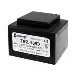   Breve Tufvassons TEZ 15,0/D 230/2x6V 15VA nyákba ültethető transzformátor