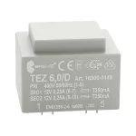   Breve Tufvassons TEZ 6,0/D 400/2x12V 6VA nyákba ültethető transzformátor