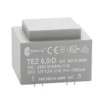   Breve Tufvassons TEZ 6,0/D 110/2x6V 6VA nyákba ültethető transzformátor