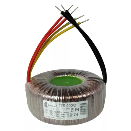 Breve Tufvassons TTS 200/Z 230/2x55V 200VA toroid transzformátor Breve Tufvassons TTS 200/Z 230/2x55V 200VA toroid transzformátor