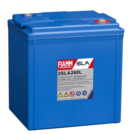 FIAMM 2SLA260L 2V 260Ah Ipari zárt (zselés) ólomakkumulátor