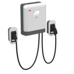   ABB Terra DC TDCWB CE CJ3T7M DC fali töltő, 24kWp, 2x3.5m CCS2&CHAdeMO, RFID, 7" LCD kijelző, IP54