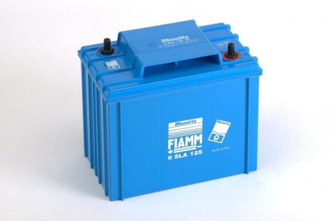 FIAMM 6SLA125 6V 125Ah ipari zárt (zselés) ólomakkumulátor