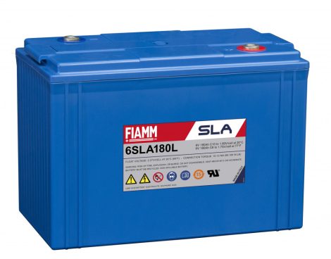 FIAMM 6SLA180L 6V 180Ah Ipari zárt (zselés) ólomakkumulátor