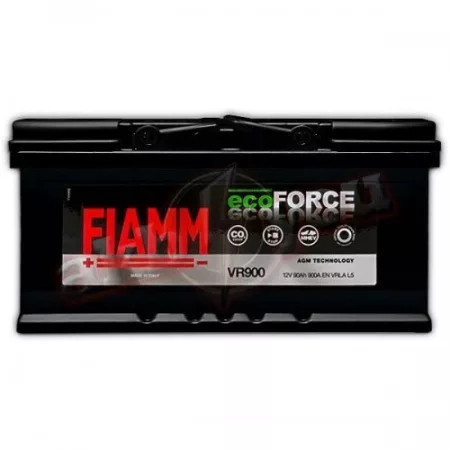 FIAMM ECOFORCE AGM 90Ah 900A START-STOP indítóakkumulátor
