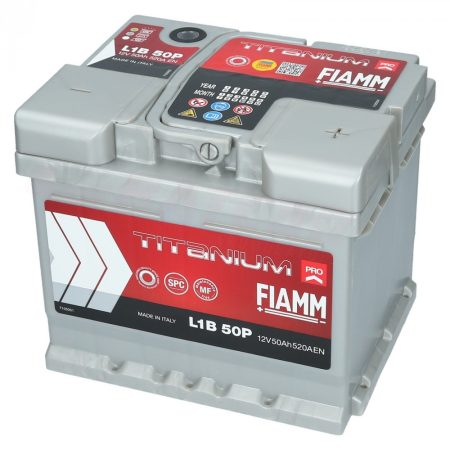 FIAMM TITANIUM PRO 50Ah 520A indítóakkumulátor