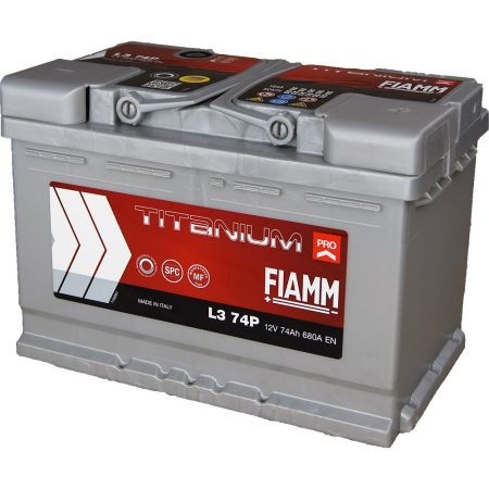 FIAMM TITANIUM PRO 74Ah 680A starter battery