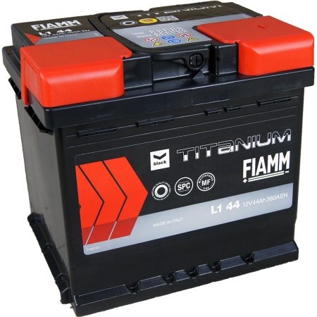 FIAMM black TITANIUM 44Ah 390A starter battery
