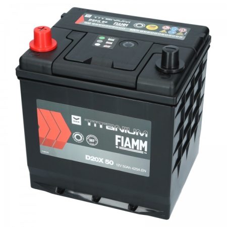 FIAMM black TITANIUM 50Ah 420A starter battery
