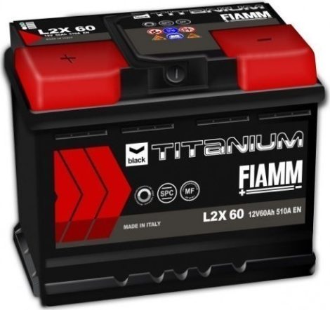 FIAMM black TITANIUM 60Ah 510A indítóakkumulátor