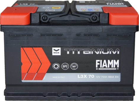 FIAMM black TITANIUM 70Ah 600A indítóakkumulátor