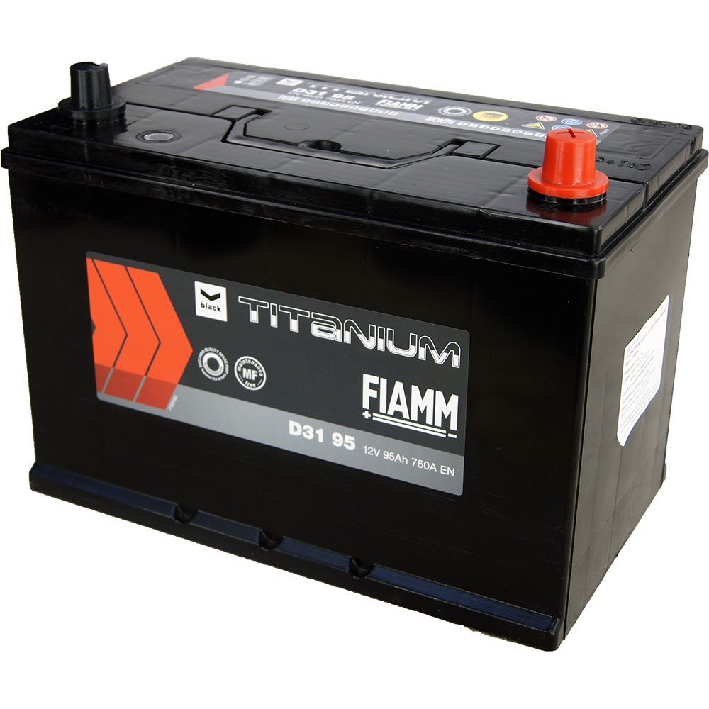 Batterie 12v 95ah 760a en +gauche black titanium d31x95
