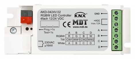 MDT AKD-0424V.02 4x12/24VDC 3A PWM KNX Dimmer aktor