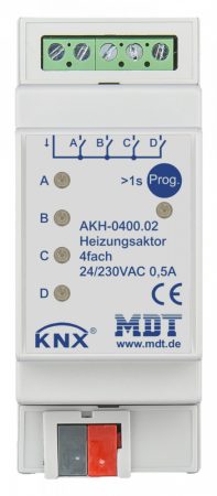 MDT AKH-0400.03 4x230VAC 0,5A KNX Fűtésvezérlő aktor