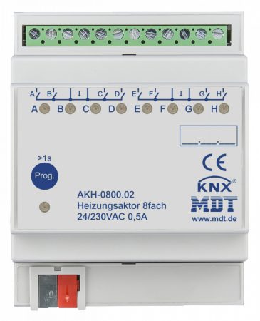 MDT AKH-0800.03 8x230VAC 0,5A KNX Fűtésvezérlő aktor