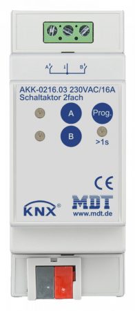 MDT AKK-0216.03 2x230VAC 16A KNX Switching actuator