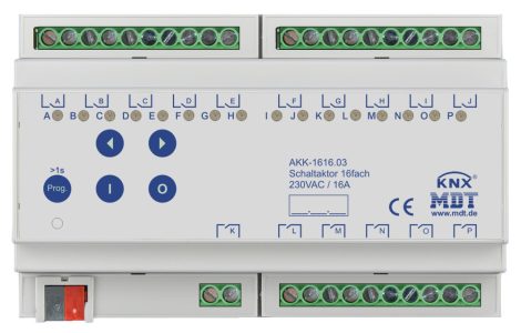 MDT AKK-1616.03 16x230VAC 16A KNX Switching actuator