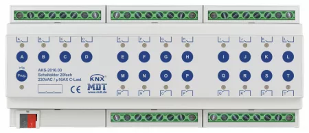 MDT AKS-2016.03 20x230VAC 16A KNX Switching actuator