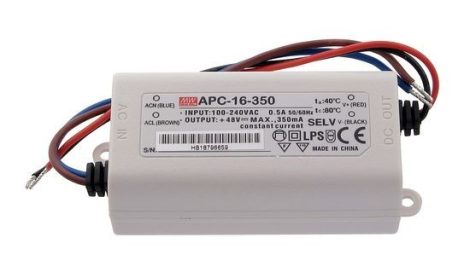 MEAN WELL APC-16-350 12-48V 0,35A 17W LED tápegység