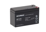   ACUMAX AV9-12 12V 9Ah Nagy kisütőáramú ipari zárt (zselés) ólomakkumulátor