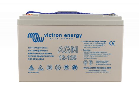 Victron Energy 12V/15Ah AGM Super Cycle Batt. (Faston-tab 6.3x0.8mm)