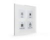 MDT BE-GT04W.01 4-fold KNX Glass push button