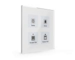 MDT BE-GT04W.01 4-fold KNX Glass push button