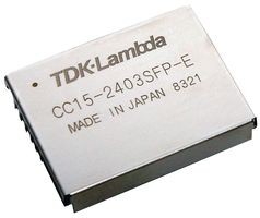 TDK-Lambda CC15-2412SFH-E 1 kimenetű DC/DC konverter; 15W; 12V 1,25A; 0,5kV szigetelt