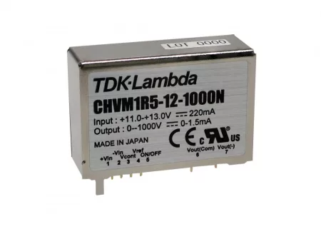 TDK-Lambda CHVM1R5-12-1500P DC/DC konverter; 11-13V / 0-1500V 1A; 1,5W