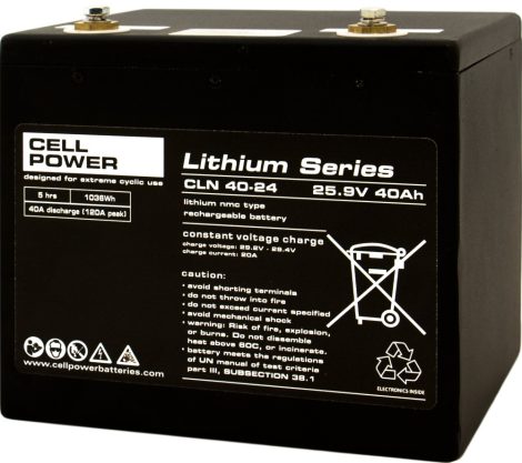 Cellpower CLN 40-24 LiNMC 24V 40Ah lithium-nickel-manganese-cobalt-oxide battery