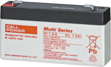 Cellpower CP1-2-6 6V 1,2Ah UPS battery