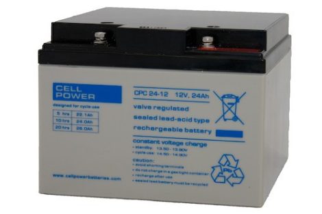 Cellpower CPC24-12 12V 24Ah ciklikus/szolár akkumulátor