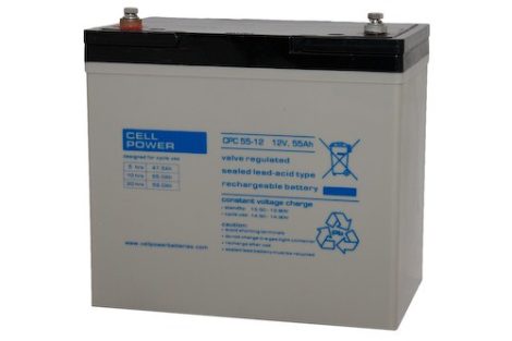 Cellpower CPC55-12 12V 55Ah ciklikus/szolár akkumulátor
