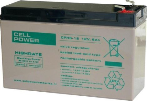 Cellpower CPH6-12 12V 6Ah UPS battery