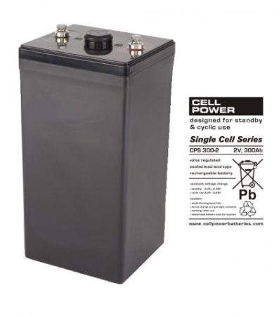 Cellpower CPS300-2 2V 300Ah cyclic/solar battery