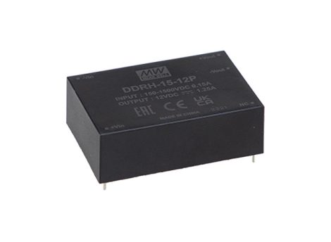 MEAN WELL DDRH-15-15P DC/DC converter; 150-1500V / 15V 0,025A; 15W