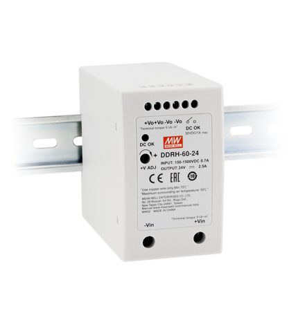 MEAN WELL DDRH-60-24 1 output DC/DC converter; 60W 24V 2,5A; 4kV isolated