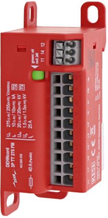 DEHN túlfeszültség levezető T2+T3 DEHNcord 3P DCOR TT 275 FM