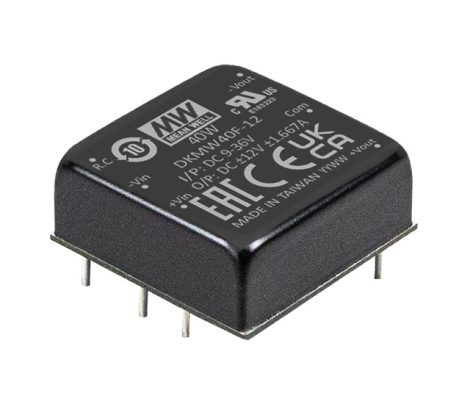 MEAN WELL DKMW40G-12 DC/DC konverter; 18-75V / 12V 1,667A; -12V -1,667A; 40W