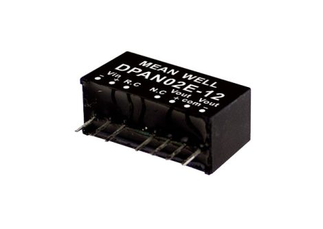 MEAN WELL DPAN02A-15 2 output DC/DC converter; 2W; 15V 67mA; -15V -67mA; 1,5kV isolated
