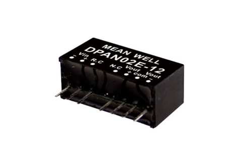 MEAN WELL DPAN02C-05 2 output DC/DC converter; 2W; 5V 200mA; -5V -200mA; 1,5kV isolated